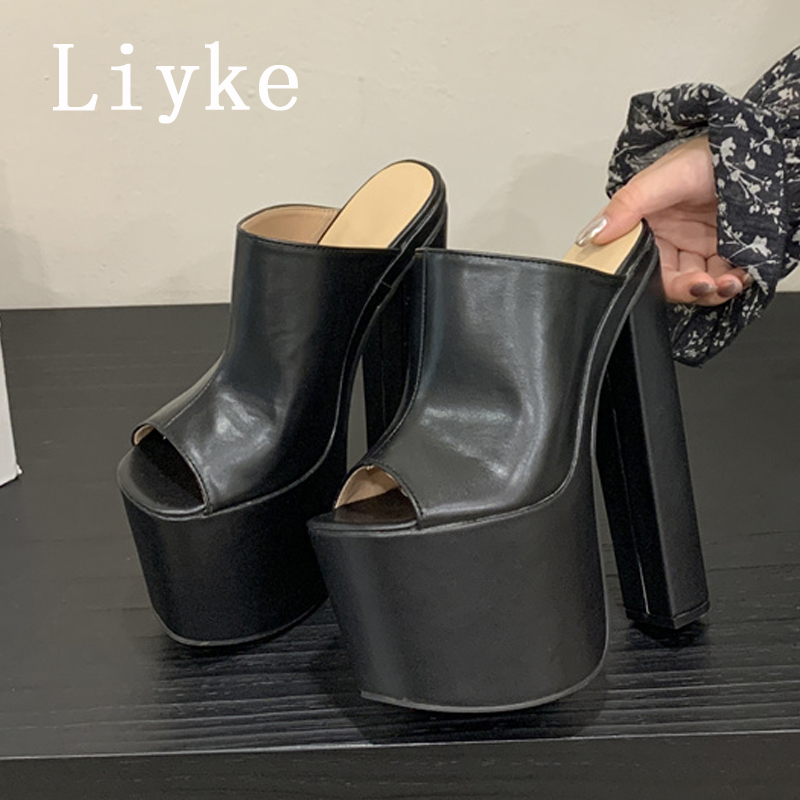 Fashion Street Night - Sepatu Hak Tinggi Ekstrim 18CM Liyke